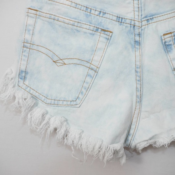 Signature 8 Multicolor Printed Boho High Rise Cut-Off Jean Short Size S - Picture 10 of 11